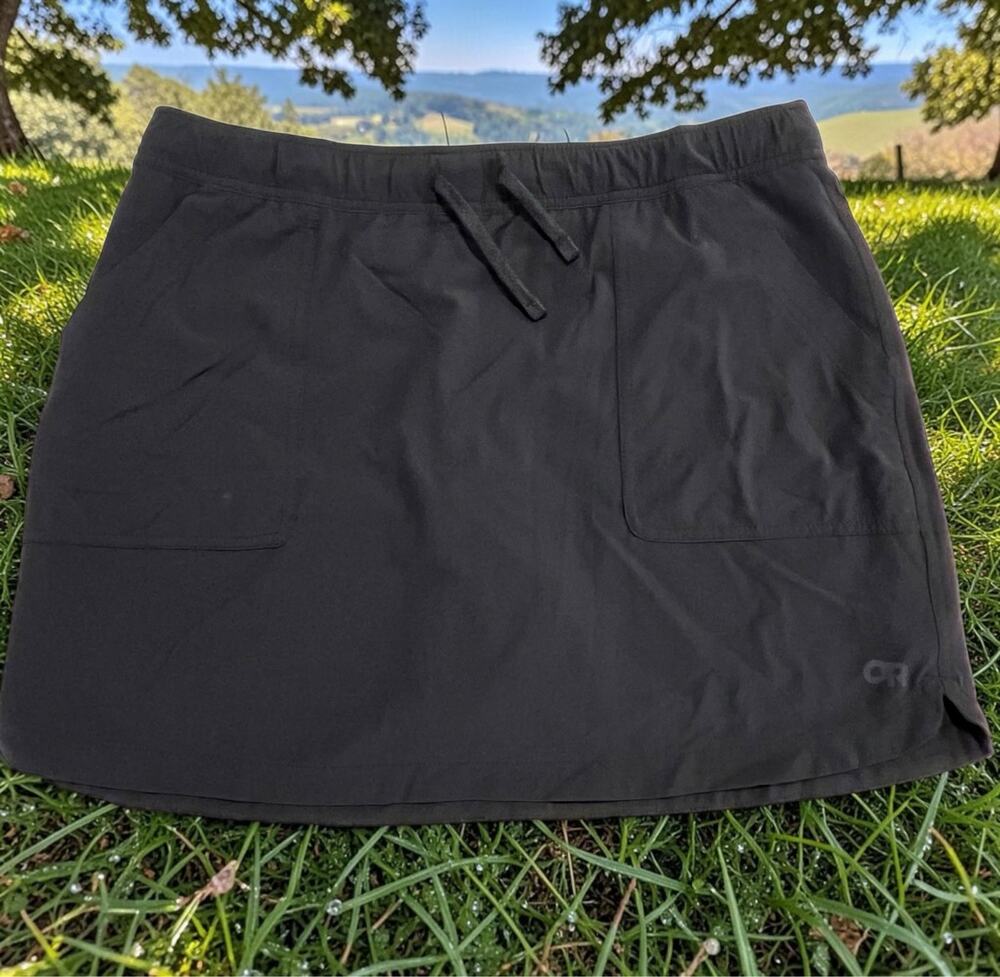Outdoor Research Ferrosi Skort Womens L Black Hiking Drawstring Gorpcore